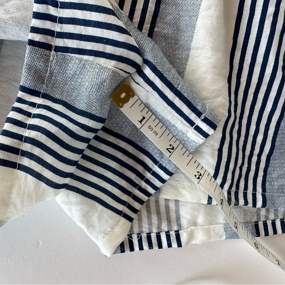 Umgee Striped V-Neck Short Sleeve Romper Size Snall - Picture 9 of 10